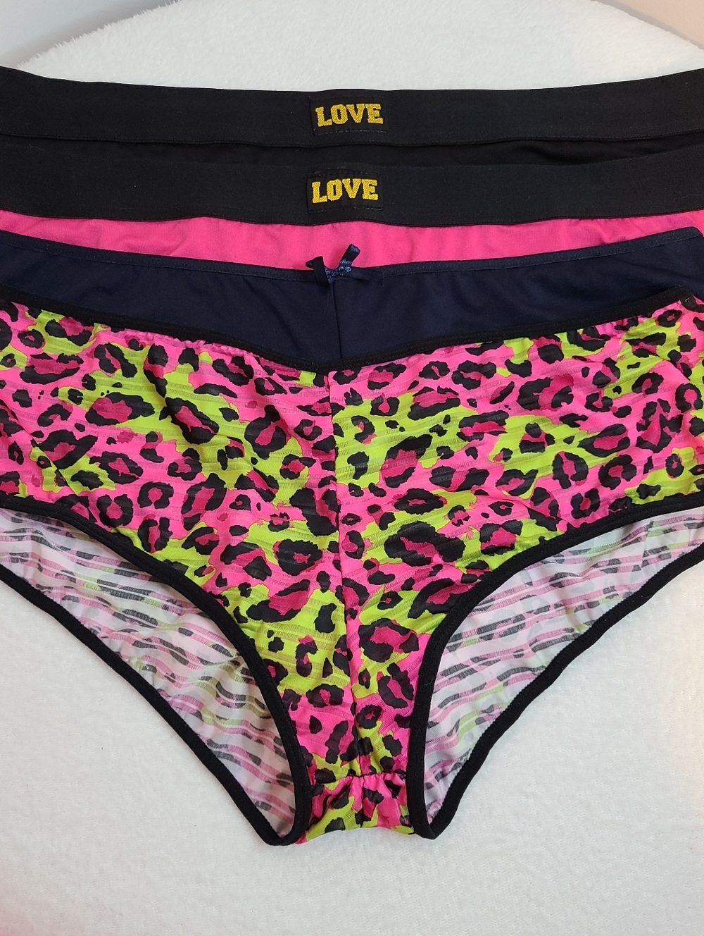 Y2K Just Be... 4pk Smooth Microfiber Retro Print Hipster Panties Size 2X